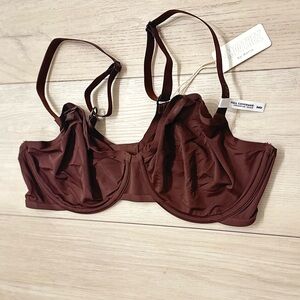 NWT Aerie SMOOTHEZ‎ Brown Microfibre Unlined Bra size 36D